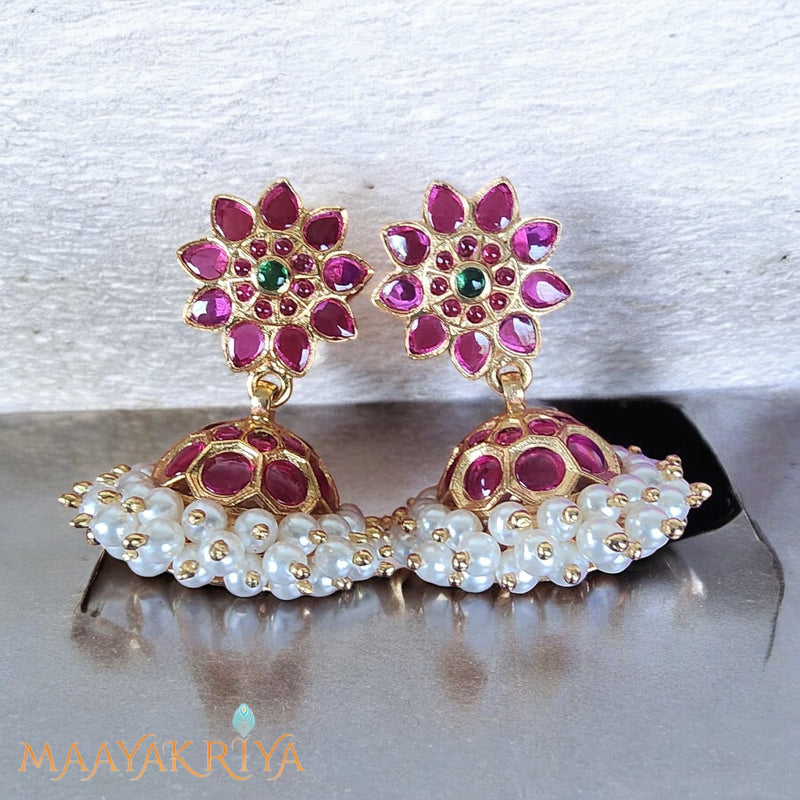 Belli Moda Kamala Design Pearl Jhumka