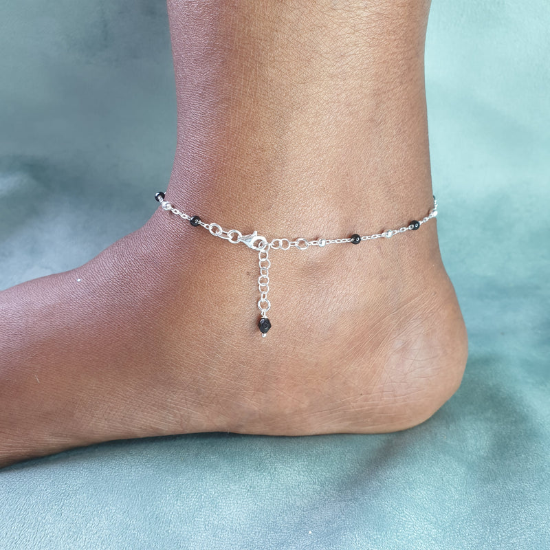 Straight Silver Anklet