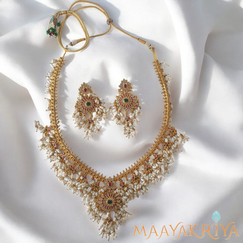 Shivapushpa Guttapusalu Necklace Set