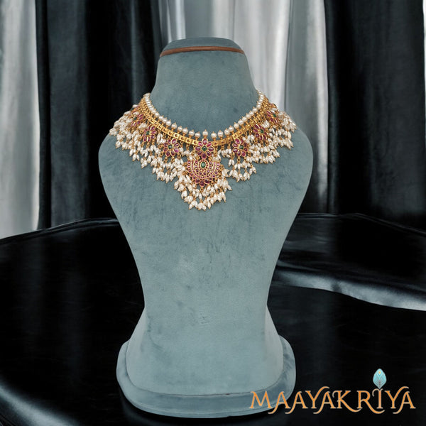 Ambapushpa Guttapusalu Necklace Set