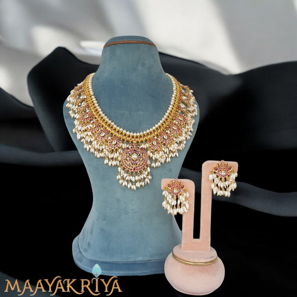 Jalakusuma Guttapusalu Necklace Set