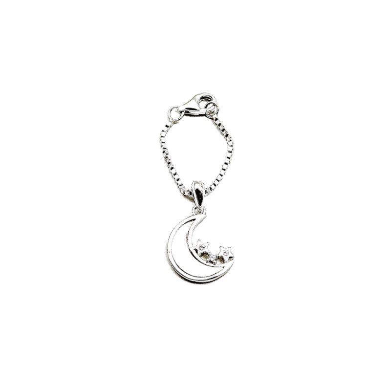 Moon Crescent 925 Silver Watch Charm