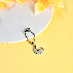 Moon Crescent 925 Silver Watch Charm