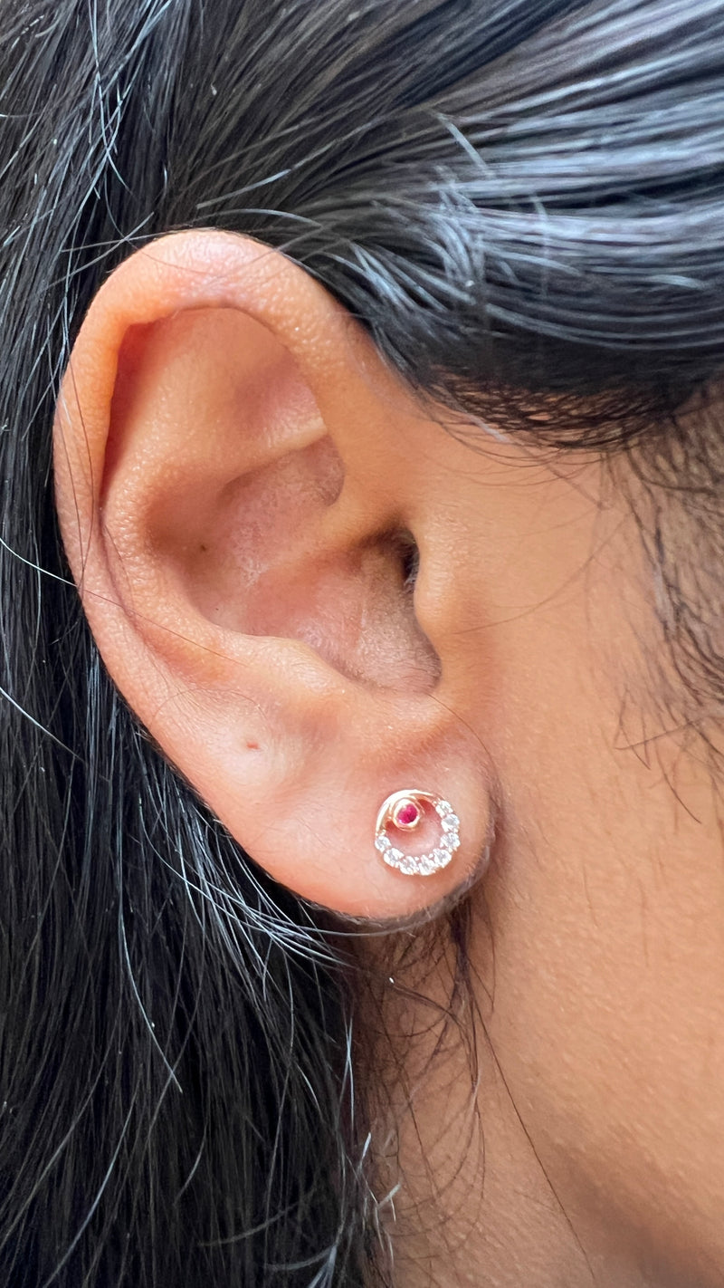 Loop Rosegold Earrings