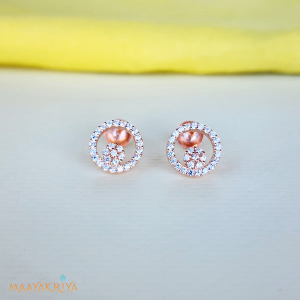 Coral Rosegold Earrings